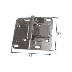 LIXIL補修用部品 リビング建材用部品 クローゼット 折れ戸(共通)：丁番[FNMB103]｜ノース&ウエスト