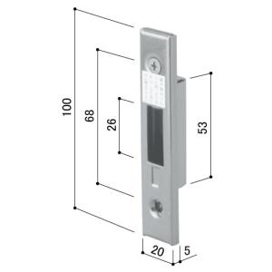 YKK AP YKKAP交換用部品 錠受(HH-J-0497) HHJ-0497 玄関引き戸 勝手口