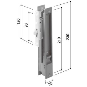 YKK AP YKKAP交換用部品 錠受(HH-J-0497) HHJ-0497 玄関引き戸 勝手口