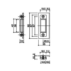 YKK AP 純正 サニセーフII 引戸 S・Cタイプ用 戸尻框戸車 HH-K-39717