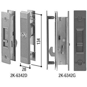 引戸錠セット 4枚建用(HH-J-0816)　玄関引戸　玄関引き戸　玄関　引戸　引き戸　鍵　錠　交換　取り替え　錠セット｜hokusei