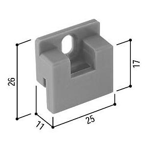 摺動片(外れ止め)(HH-X-0022)　YKK　スライド網戸　引違い窓用網戸　引き違い窓用網戸　網戸　はずれどめ　上部部品　2M　4MC