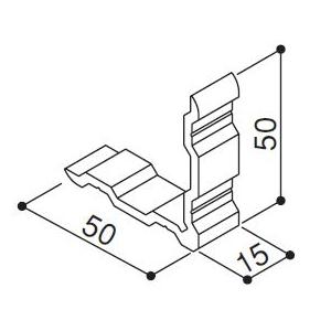 YKKAP交換用部品 コーナー連結材(HHK1-2528)