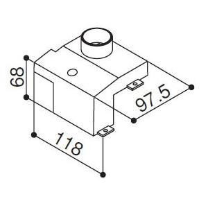 YKKAP交換用部品 ドレイン(外観右)(HHK3-6100)｜hokusei