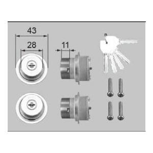 LIXIL補修用部品 ドア・引戸用部品 錠 玄関・店舗・勝手口・テラスドア ロック：シリンダーセット...