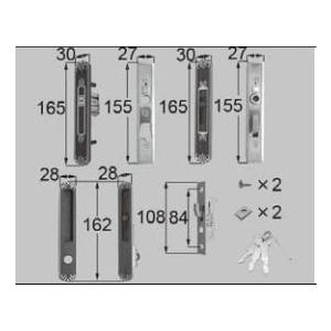 LIXIL補修用部品 ドア・引戸用部品 錠 玄関・店舗・勝手口引戸 召合せ