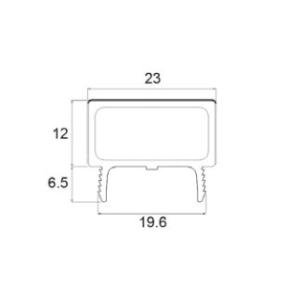 LIXIL補修用部品 リビング建材用部品 ドア その他：戸当り(パッキンなし)　L=2100[NZA...