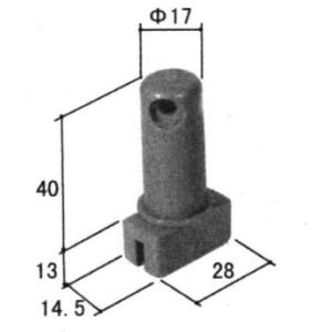 三協アルミ補修用部品 浴室 戸車:戸車(戸当りかまち下)[PH2263] 折ドア RB2型 折戸ドア...