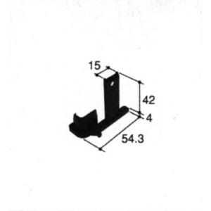 旧立山アルミ補修用部品 玄関ドア キャップ：キャップ(ロック)[PKD9394]