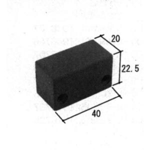 旧立山アルミ補修用部品 玄関引戸 障子ストッパー：障子ストッパー[PKH5053]