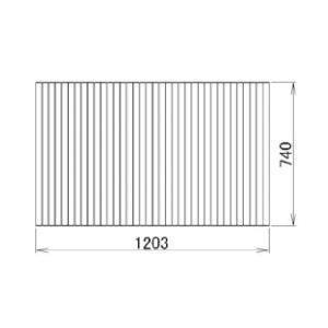 LIXIL補修用部品 住器用部品 バスルーム 浴槽 浴槽蓋：巻き蓋 740×1203