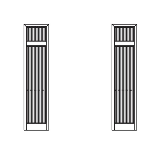 YKKAPオプション リフォーム玄関引戸 取替玄関引戸：れん樹 和華用 袖パネル[幅3510mm×高...