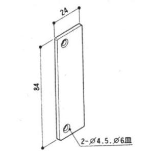 三協アルミ補修用部品 勝手口 キャップ：キャップ(たて枠)[WD0367]｜hokusei