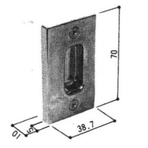 三協部品 浴室 ストライク：ストライク(たて枠)[WD1063]