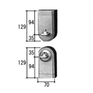 美和ロック 三協立山アルミ 玄関ドア リモコンキー 錠 赤外線タイプ