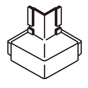YKK ap アルミ 外壁 アルカベール 汎用部材 連結材・端部キャップ：土台水切出隅連結材