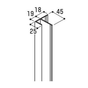 営業所止専用品 YKK ap アルミ 外壁 アルカベール エルモストーン 開口部・見切部：ハネ付きＪ...