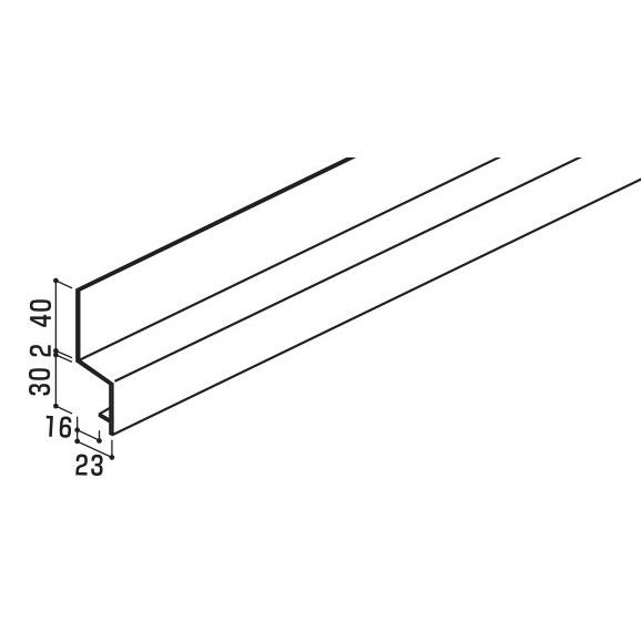 営業所止専用品 YKK ap アルミ 外壁 アルカベール エルモストーン タテ張り施工用：連結水切 ...