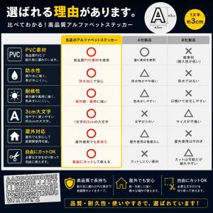 【防水・屋外OK】アルファベット ステッカー ...の詳細画像4