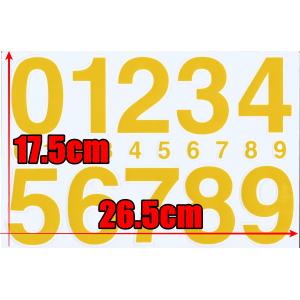 防水 数字 ステッカー PVC加工素材 ナンバー シール 数字 ラベル セット 防水加工素材 ポリ塩化ビニール プロユース 業務用 ts-534y