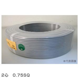 VCTFケーブル 電線 0.75SQ×2C 100m巻 VCTF0.75×2C×100m : 冷凍空調