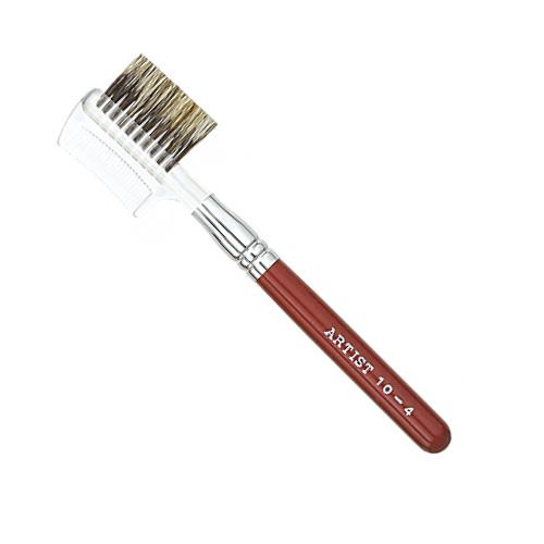 メイクブラシ 竹宝堂化粧筆 　ブラシ&amp;コーム　10−4　赤軸/ 化粧筆