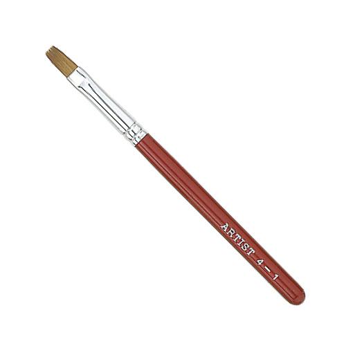 メイクブラシ 竹宝堂化粧筆 　リップブラシ　4−1　赤軸  / 熊野筆