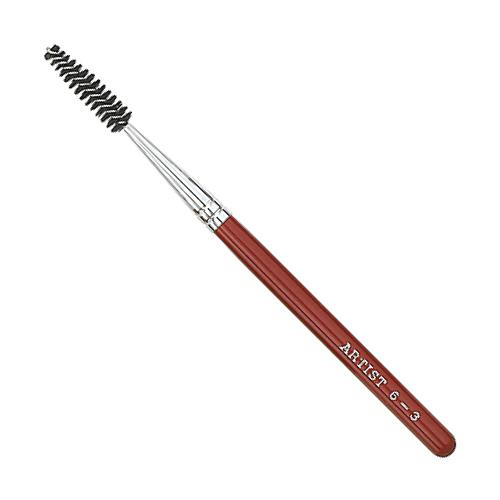 メイクブラシ 竹宝堂化粧筆 　スクリューブラシ　6−3　赤軸/ 化粧筆