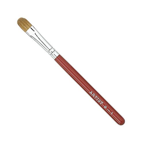 メイクブラシ 竹宝堂化粧筆 　アイシャドウブラシ　8−1　赤軸 / 熊野筆
