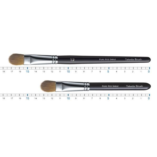 メイクブラシ 竹田ブラシ製作所　化粧筆 　アイシャドウブラシ　No.12 / 熊野筆