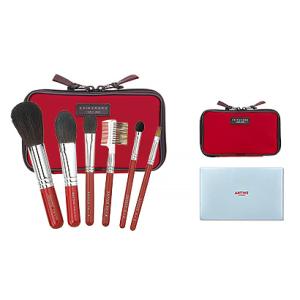 ギフト メイクブラシ 竹宝堂化粧筆 　アーティスト ショート Aセット6本　s-7　/ 熊野筆