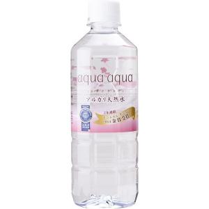 アルカリ天然水 (aqua aqua) アクア アクア 500ml・24本入り/ケース〔代引不可〕｜hokutoku