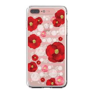 LIGHT UP CASE iPhone 8 Plus 7Plus Soft Lighting Clear Case Flower Rosa （ローズゴールド）〔送料無料〕