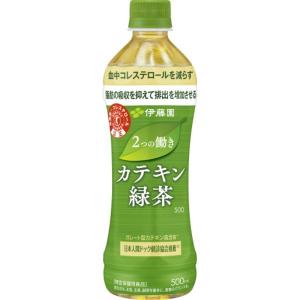 〔ケース販売〕伊藤園 PET 2つの働きカテキン緑茶 500ml 〔×48本セット〕 特定保健用食品〔代引不可〕｜hokutoku