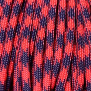 【 カラー：Neon Pink and Purple (Nerds) 】550 Parachute Cord , 耐加重250Kg アメリカ製 E.L. wood Braiding Company 社製 / 1m