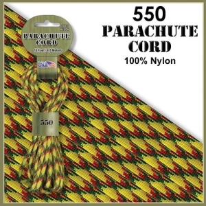 【 カラー：Vietnam Era 】550 Parachute Cord , 耐加重250Kg アメリカ製 Pepperell 社製 / 1m