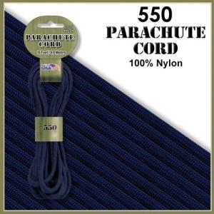 【 カラー：Navy 】550 Parachute Cord , 耐加重250Kg アメリカ製 Pepperell 社製 / 1m