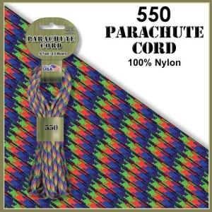 【 カラー：Baton Rouge 】550 Parachute Cord , 耐加重250Kg アメリカ製 Pepperell 社製 / 1m