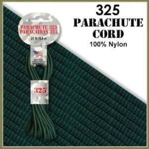 【 カラー：Forest Camo 】325 Parachute Cord , 耐加重148Kg アメリカ製 Pepperell 社製 / 1m