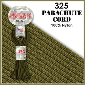 【 カラー：Olive Drab 】325 Parachute Cord , 耐加重148Kg アメリカ製 Pepperell 社製 / 1m