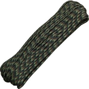 【 カラー：Woodland Camo 】アメリカ製　7 Strand 550 lbs Paracord ナイロン製 中芯7本入 パラコード 550ポンド , Atwood Rope MFG 社製 / 1m