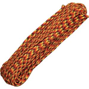 【 カラー：Fireball 】アメリカ製　7 Strand 550 lbs Paracord ナイロン製 中芯7本入 パラコード 550ポンド , Atwood Rope MFG 社製 / 1m