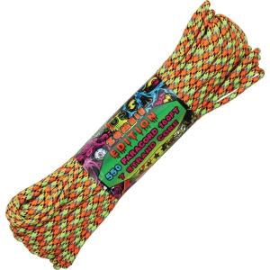 【 カラー：Virus Zombie 】アメリカ製　7 Strand 550 lbs Paracord ナイロン製 中芯7本入 パラコード 550ポンド , Atwood Rope MFG 社製 / 1m