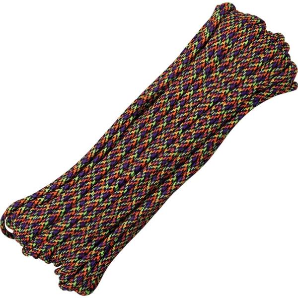 【 カラー：Hyper 】アメリカ製　7 Strand 550 lbs Paracord ナイロン製...