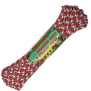 【 カラー：Bite 】アメリカ製　7 Strand 550 lbs Paracord ナイロン製 中芯7本入 パラコード 550ポンド , Atwood Rope MFG 社製 / 1m