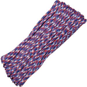 【 カラー：Liberty 】アメリカ製　7 Strand 550 lbs Paracord ナイロン製 中芯7本入 パラコード 550ポンド , Atwood Rope MFG 社製 / 1m