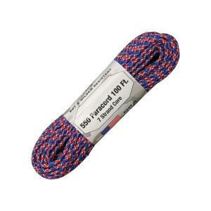 【 カラー：Union Jack 】アメリカ製　7 Strand 550 lbs Paracord ナイロン製 中芯7本入 パラコード 550ポンド , Atwood Rope MFG 社製 / 1m