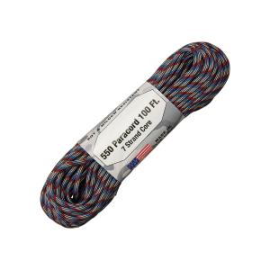 【 カラー：Captain America 】アメリカ製　7 Strand 550 lbs Paracord ナイロン製 中芯7本入 パラコード 550ポンド , Atwood Rope MFG 社製 / 1m