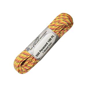 【 カラー：Sunset 】アメリカ製　7 Strand 550 lbs Paracord ナイロン製 中芯7本入 パラコード 550ポンド , Atwood Rope MFG 社製 / 1m