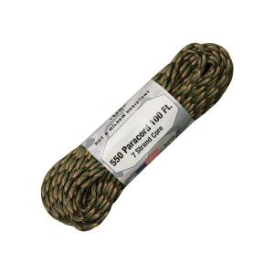 【 カラー：Forest Cam 】アメリカ製　7 Strand 550 lbs Paracord ナイロン製 中芯7本入 パラコード 550ポンド , Atwood Rope MFG 社製 / 1m